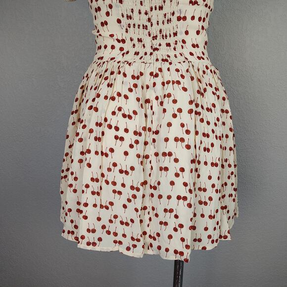 Reformation Davonne Cherry Mini Dress Size 2 Causal Party Summer - Picture 16 of 16